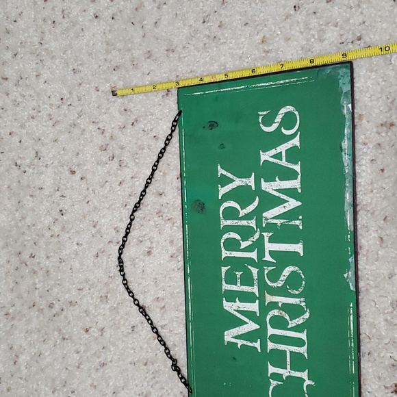 Green metal sign - Picture 4 of 6